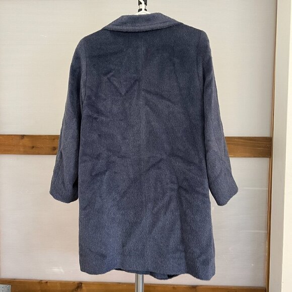 VTG Donovans Baby Llama & Wool 3/4 Length Winter Coat Blue/Purple Sz 12‎ - Picture 7 of 16